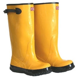 17-In. Waterproof Yellow Boots, Size 12 For Sale