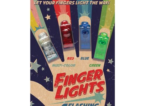 4 Flashing LED Finger Lights Online Sale