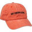 Baseball Cap - May Contain Alcohol Supply