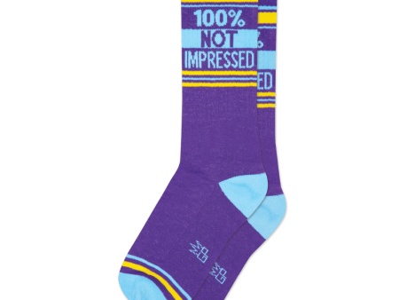 100% Not Impressed Gym Crew Socks on Sale