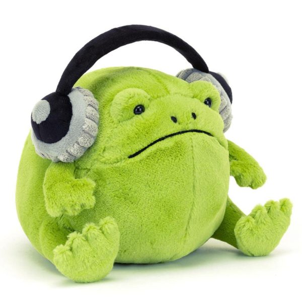 Jellycat Ricky Rain Frog with Headphones Hot on Sale