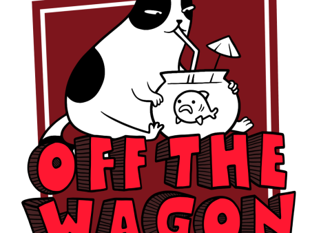 Off the Wagon 2  x 2  Sticker Online now