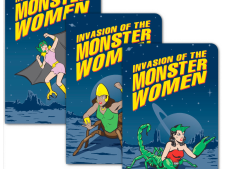 Invasion of the Monster Women - set of 3 notebooks Sale