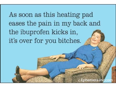 As Soon As This Heating Pad... it s over for you bitches Magnet Sale