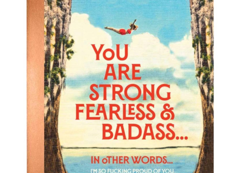 You are Strong Fearless & Badass Card Hot on Sale