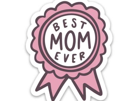 Best Mom Ever Ribbon Sticker Supply