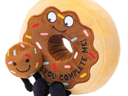 You Complete Me  Plush Chocolate Donut Discount