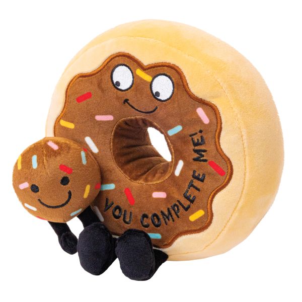 You Complete Me  Plush Chocolate Donut Discount