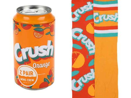 Crush 2 Pair Crew Socks Soda Can Set on Sale