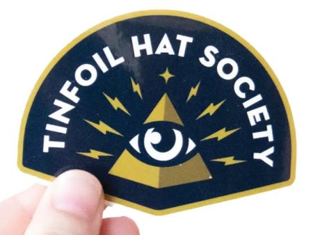 Tinfoil Hat Society Vinyl Sticker Online Hot Sale