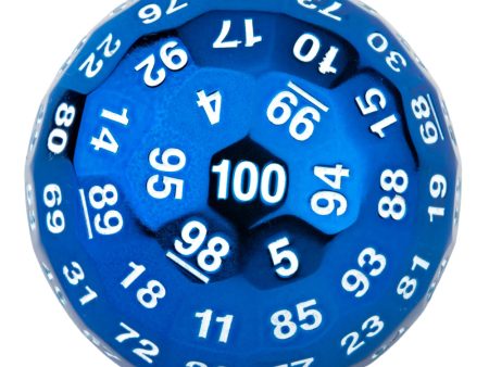 Titan s Fist Blue Metal D100 Dice Online now