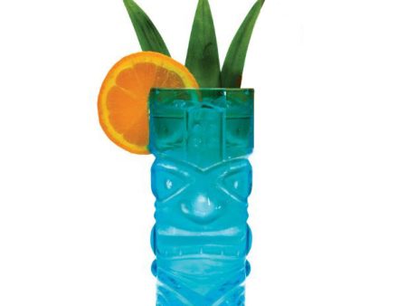 Happy Hour Tiki Cocktail Glass - Blue Online