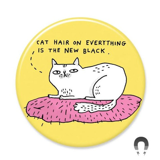 Cat Hair New Black - Big Magnet Cheap