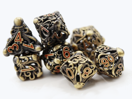 Mind Eater Hollow RPG Dice Set - Bronze on Sale