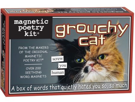 Grouchy Cat Magnetic Poetry For Sale