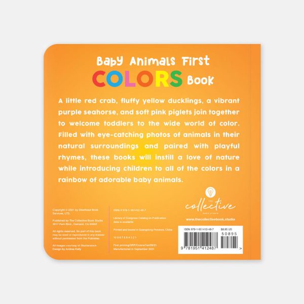 Baby Animals First Colors Book For Cheap