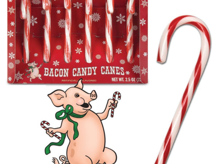 Bacon Candy Canes - set of 6 Fashion