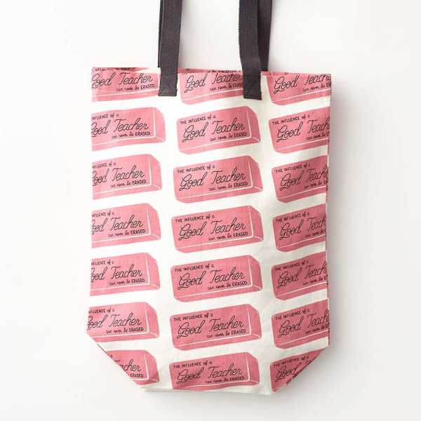 Good Teacher Eraser Tote Bag- Online now