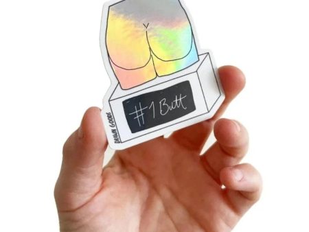 #1 Butt Holographic Sticker For Cheap