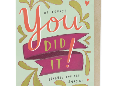 You Did It! Card For Sale