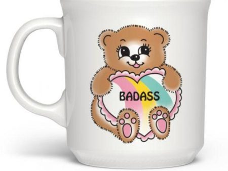 BadAss Teddy with Heart Mug Supply