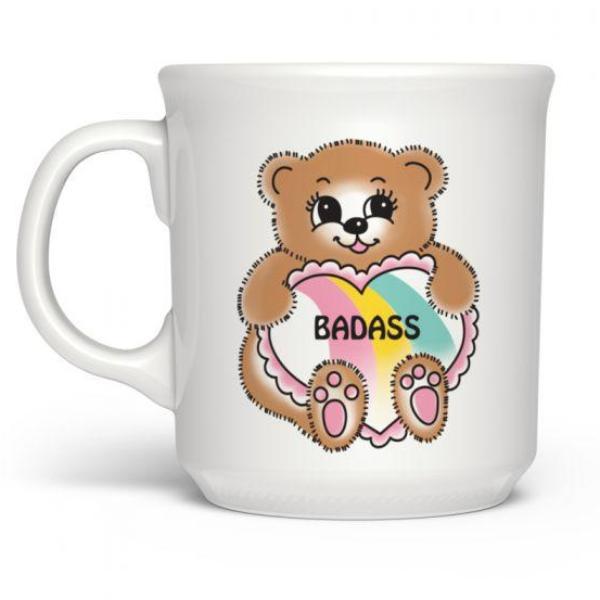 BadAss Teddy with Heart Mug Supply