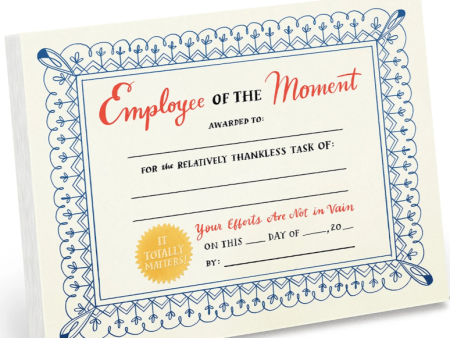 Employee of the Moment Notepad For Sale