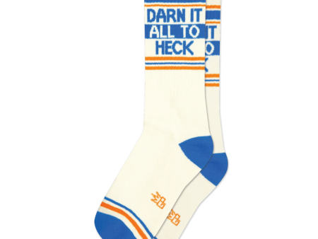 Darn It All To Heck Gym Crew Socks Discount