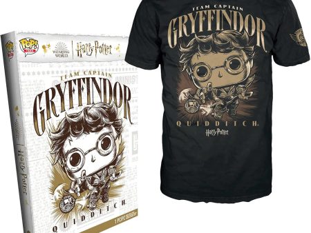 FUNKO BOXED TEE: Harry Potter- Quidditch Harry- L Supply