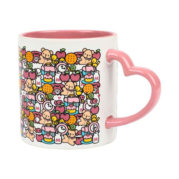 Hello Kittty Heart Shaped Handle Mug Online