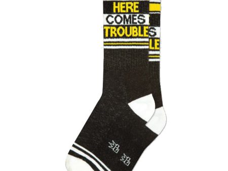 Here Comes Trouble Gym Crew Socks Online