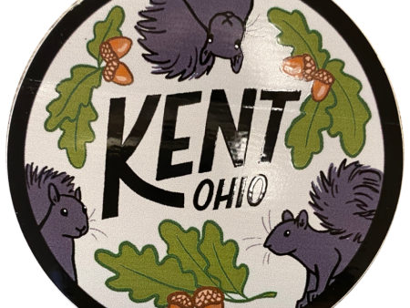 Kent Ohio 3 Black Squirrels Sticker Online Hot Sale