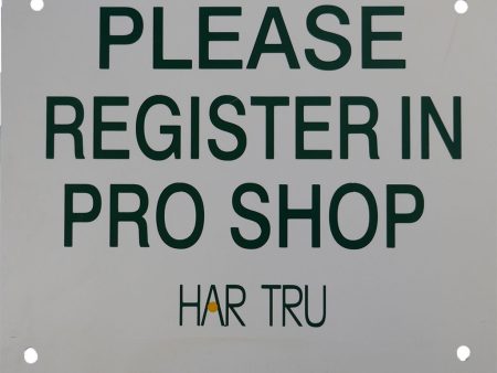 Please Register in Pro Shop  on Sale