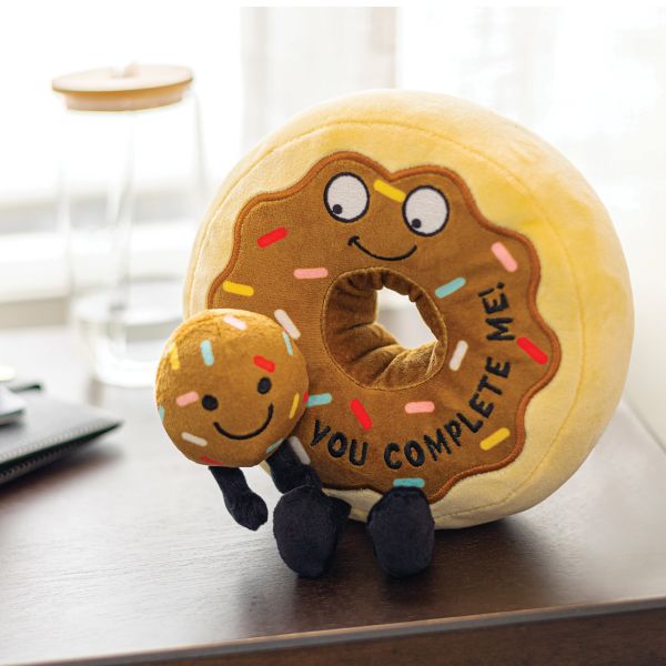 You Complete Me  Plush Chocolate Donut Discount