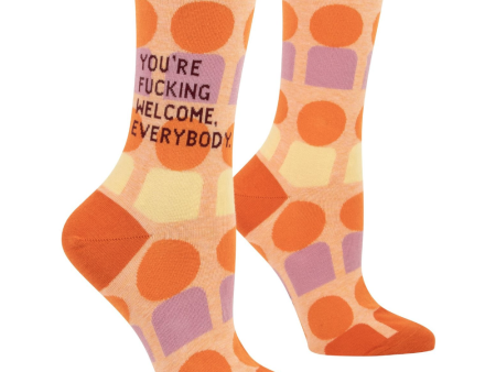 You re Fing Welcome Everybody Women s Socks Online Sale