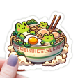 Bowl of Froggy Ramen Sticker Cheap