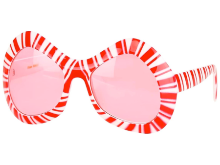 Candy Cane Mod Glasses For Discount