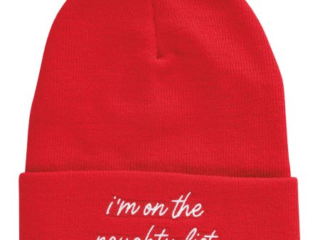 Beanie - I m On The Naughty List on Sale