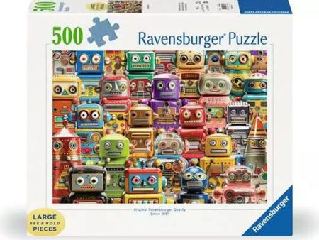 Ravensburger Retro Robots 500 pc Large Format Puzzle on Sale