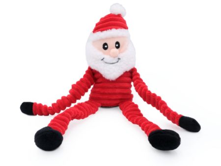 ZippyPaws Holiday Crinkle Santa Dog Toy Online Sale