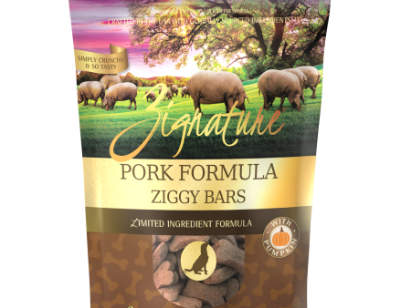 Zignature Ziggy Bars Pork Formula Dog Treats Online now