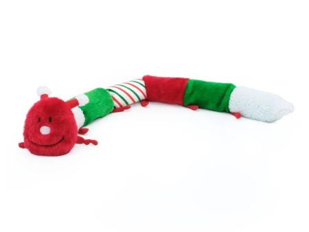 Zippy Paws Holiday Caterpillar – Deluxe with 7 Squeakers Online now